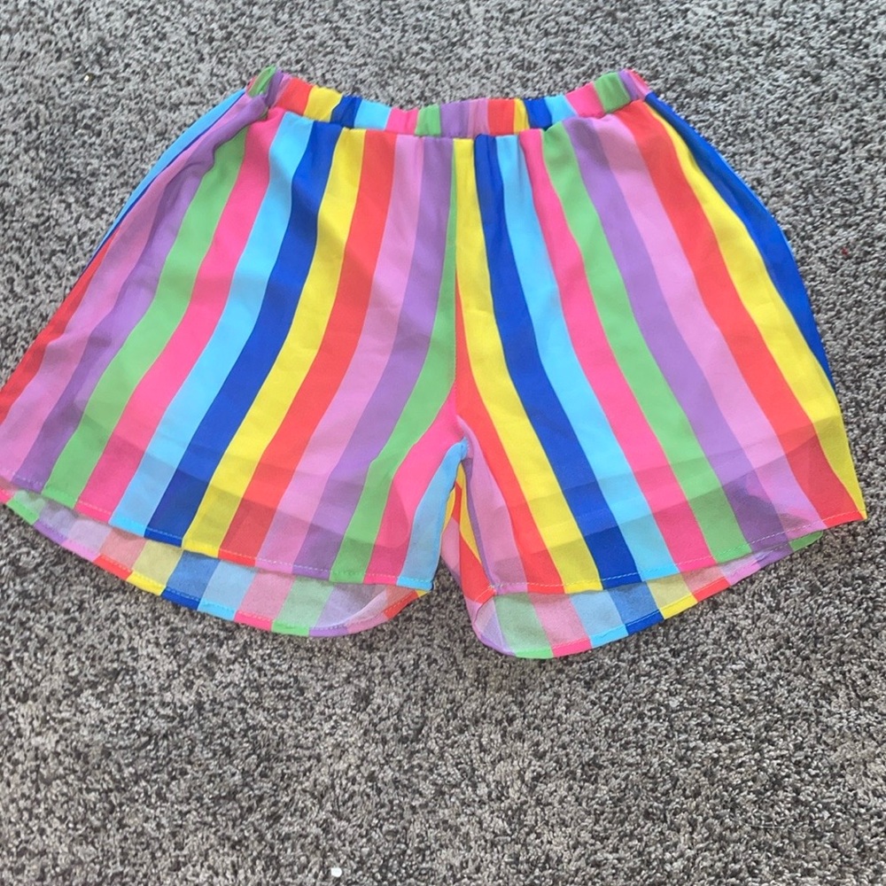 Fantastic Fawn Red and Pink High Waist Shorts